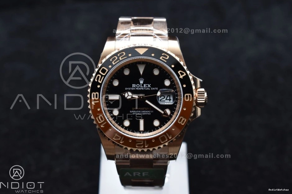 Edition CHNR WrinkleFree 864 SH3285 New on GMT ARF Master II 1:1 Best CHS SS RG 904L 126715 Bracelet 0308